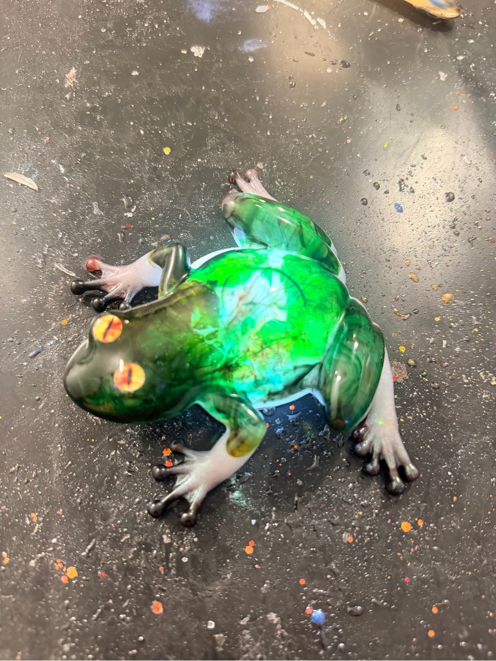 Green- Decorative Frog Accent